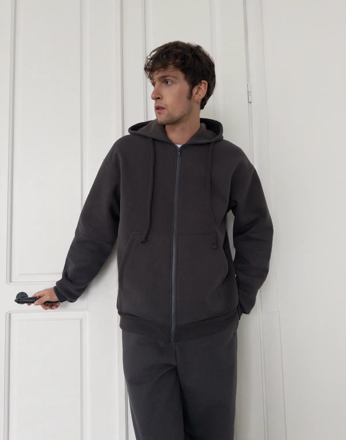 Зіпер з начосом зимовий чоловічий, графітовий - Фото 7