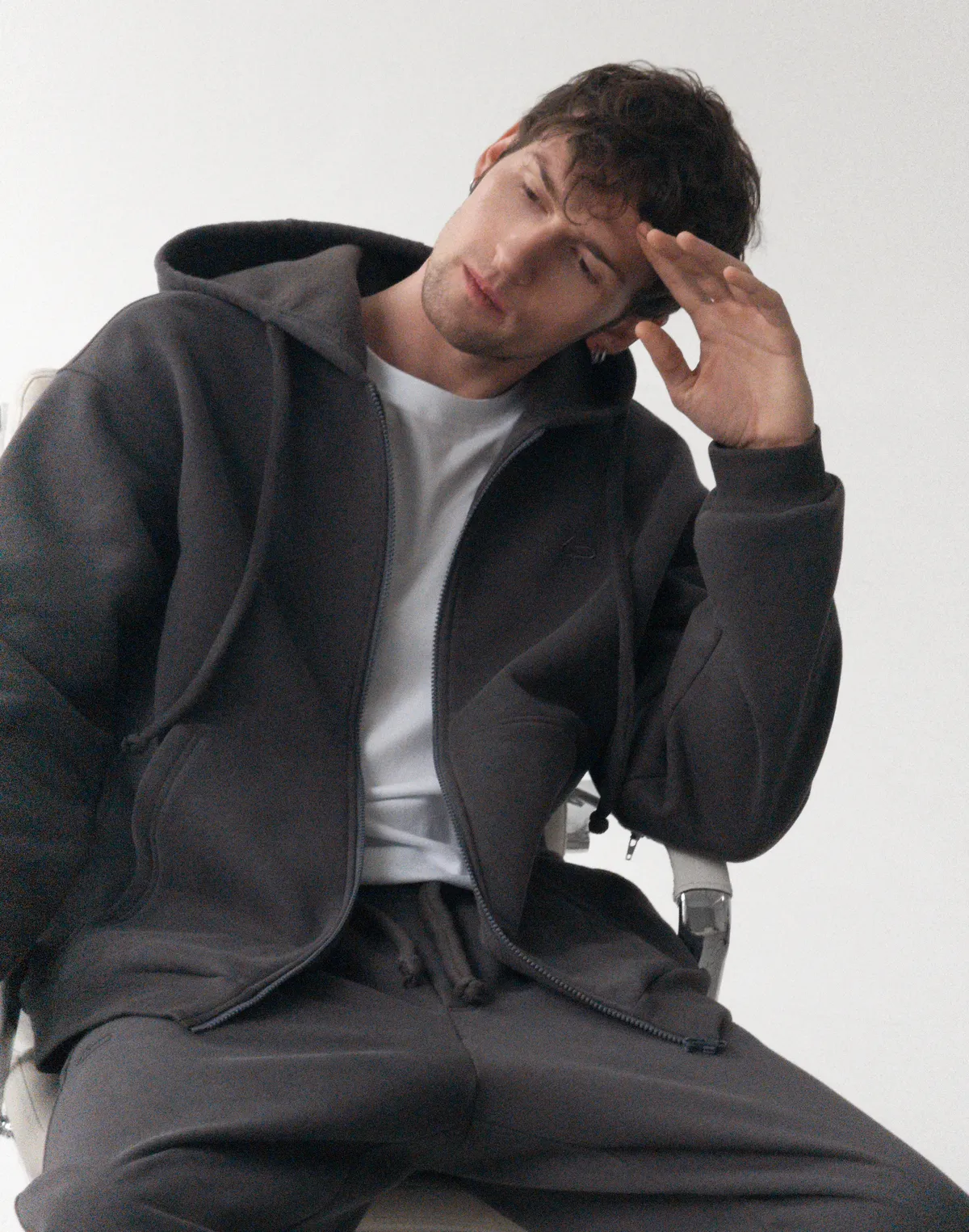 Зіпер з начосом зимовий чоловічий, графітовий - Фото 6