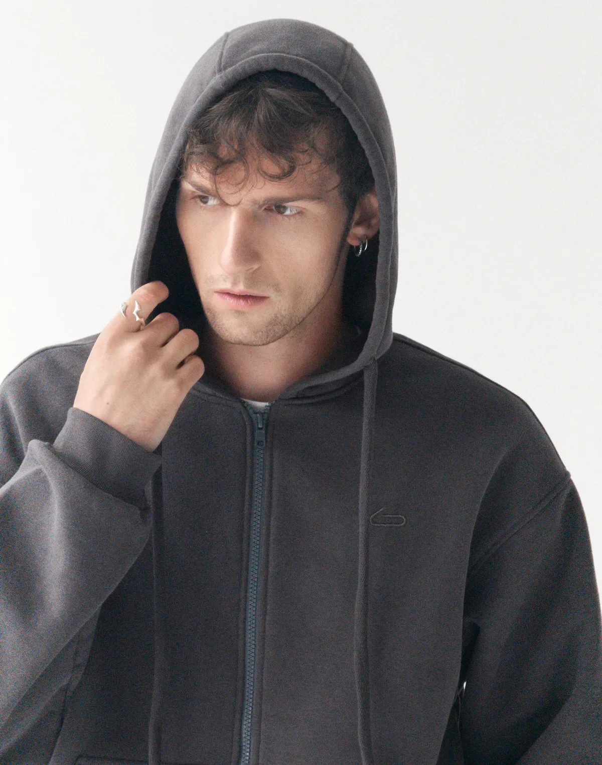 Зіпер з начосом зимовий чоловічий, графітовий - Фото 4