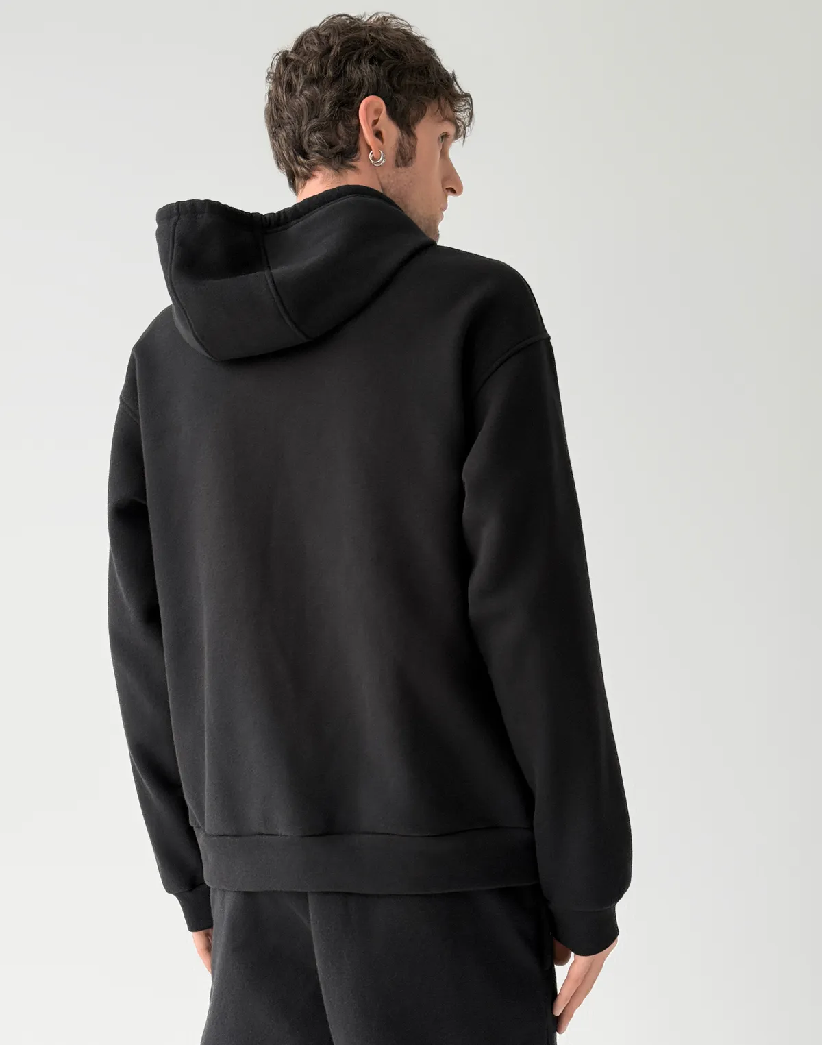 Зіпер з начосом зимовий чоловічий, чорний - Фото 2