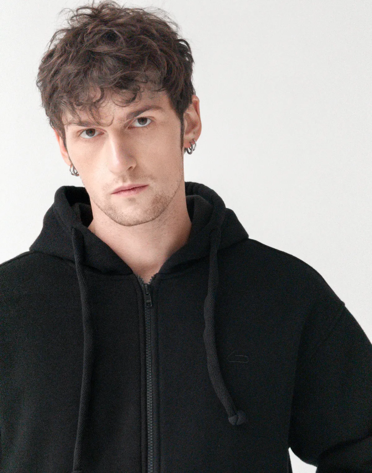 Зіпер з начосом зимовий чоловічий, чорний - Фото 4