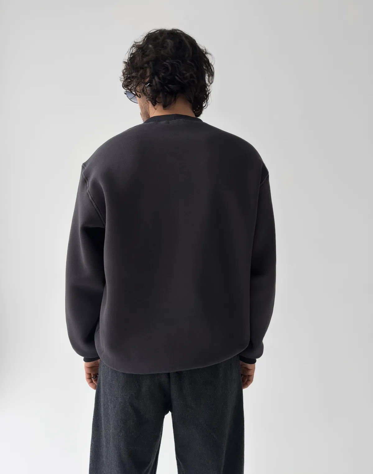 Світшот з начосом чоловічий, еспресо - Фото 2