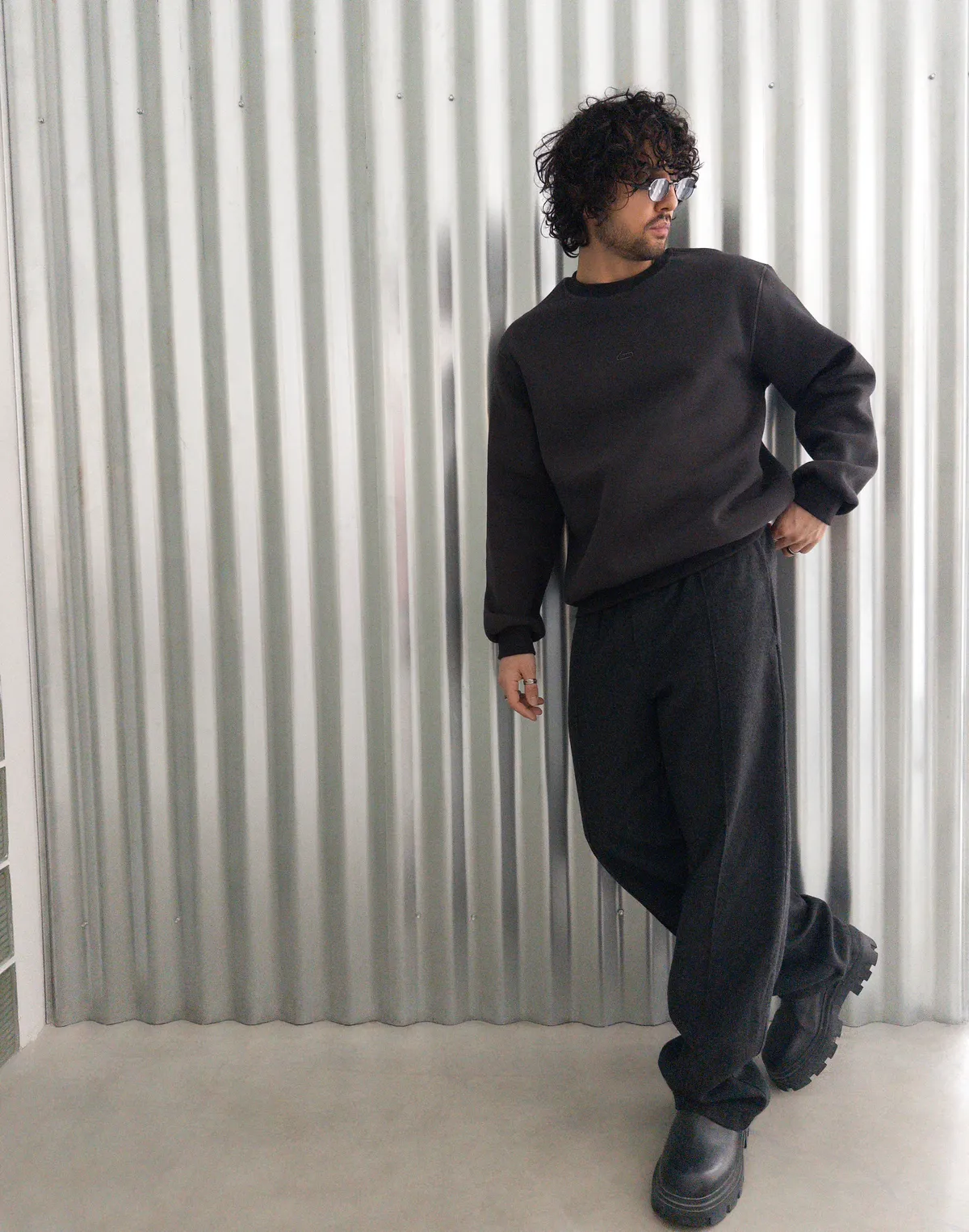 Світшот з начосом чоловічий, еспресо - Фото 3