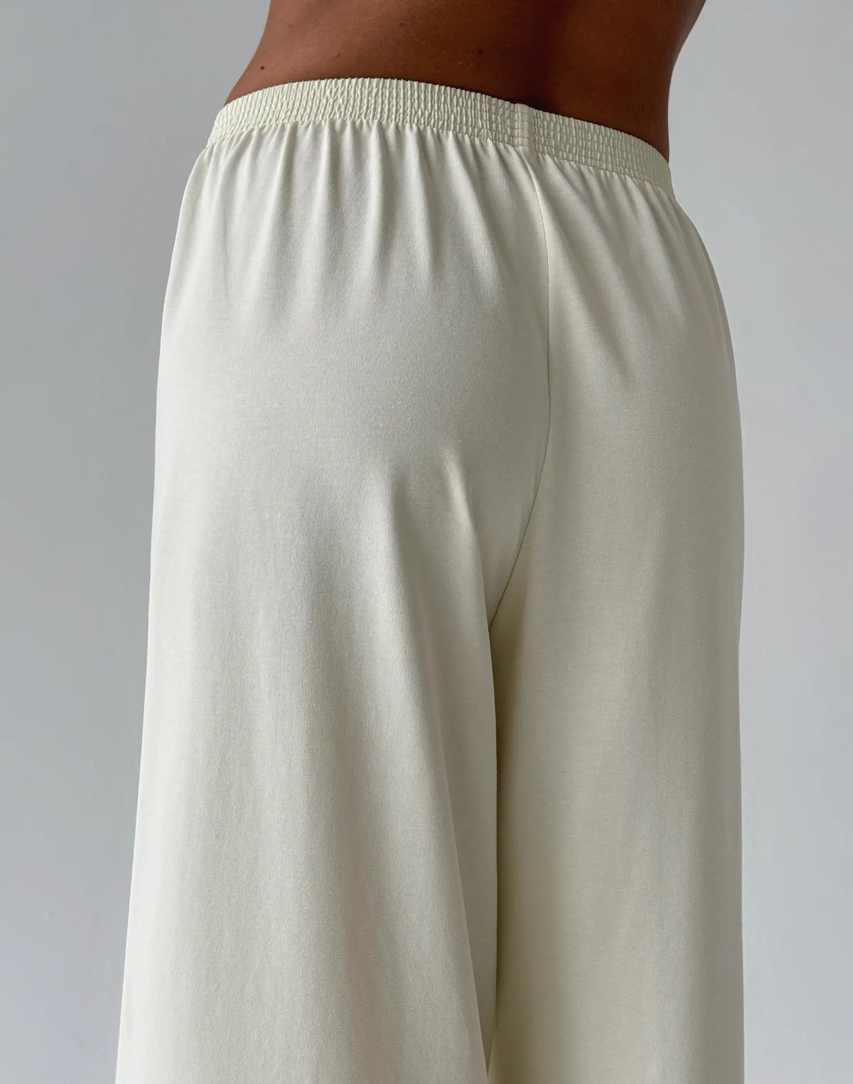 Піжамні штани з ніжної бавовняної тканини, світло-жовті - Фото 5