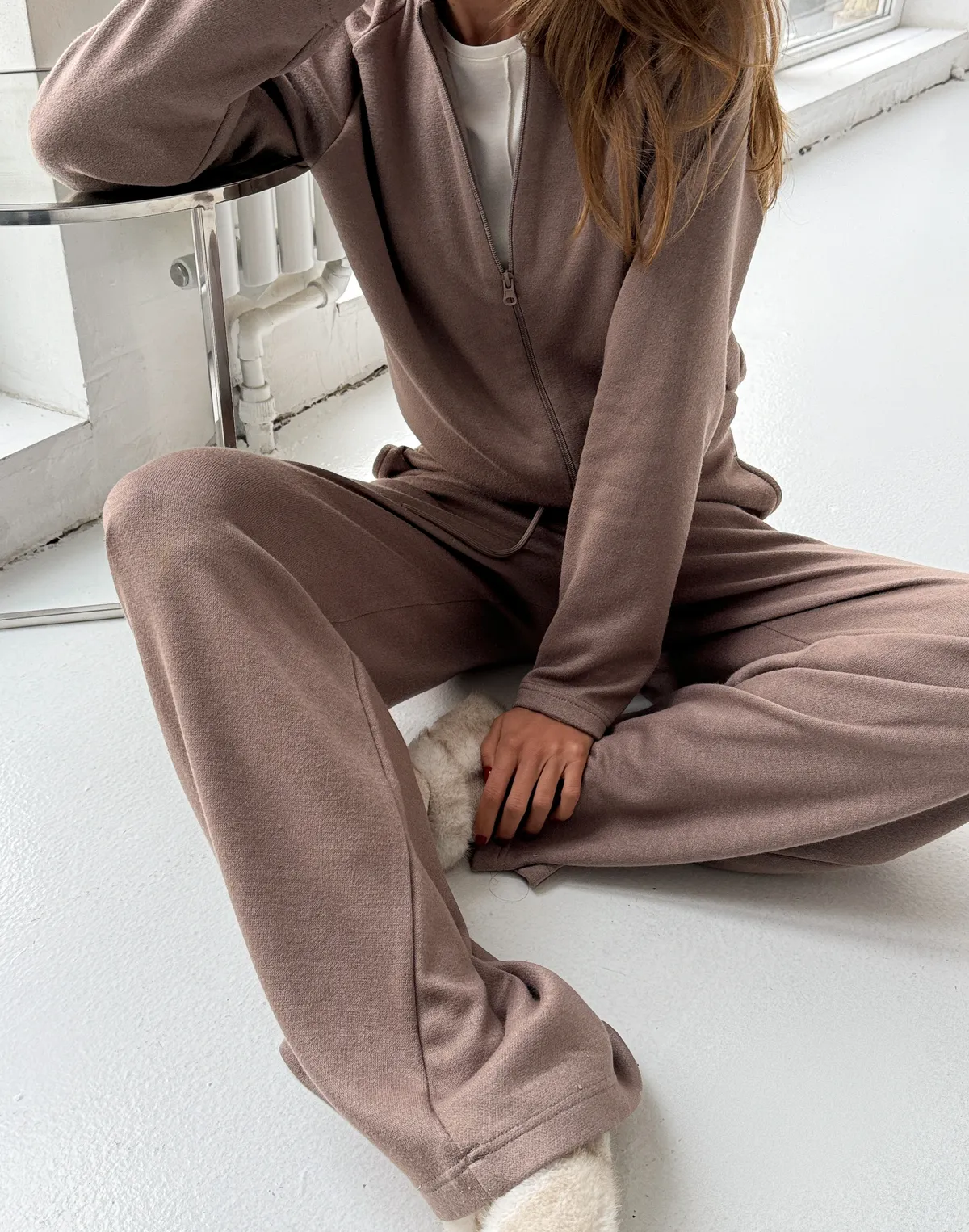 Бомбер з ефектом ангори, капучіно - Фото 5