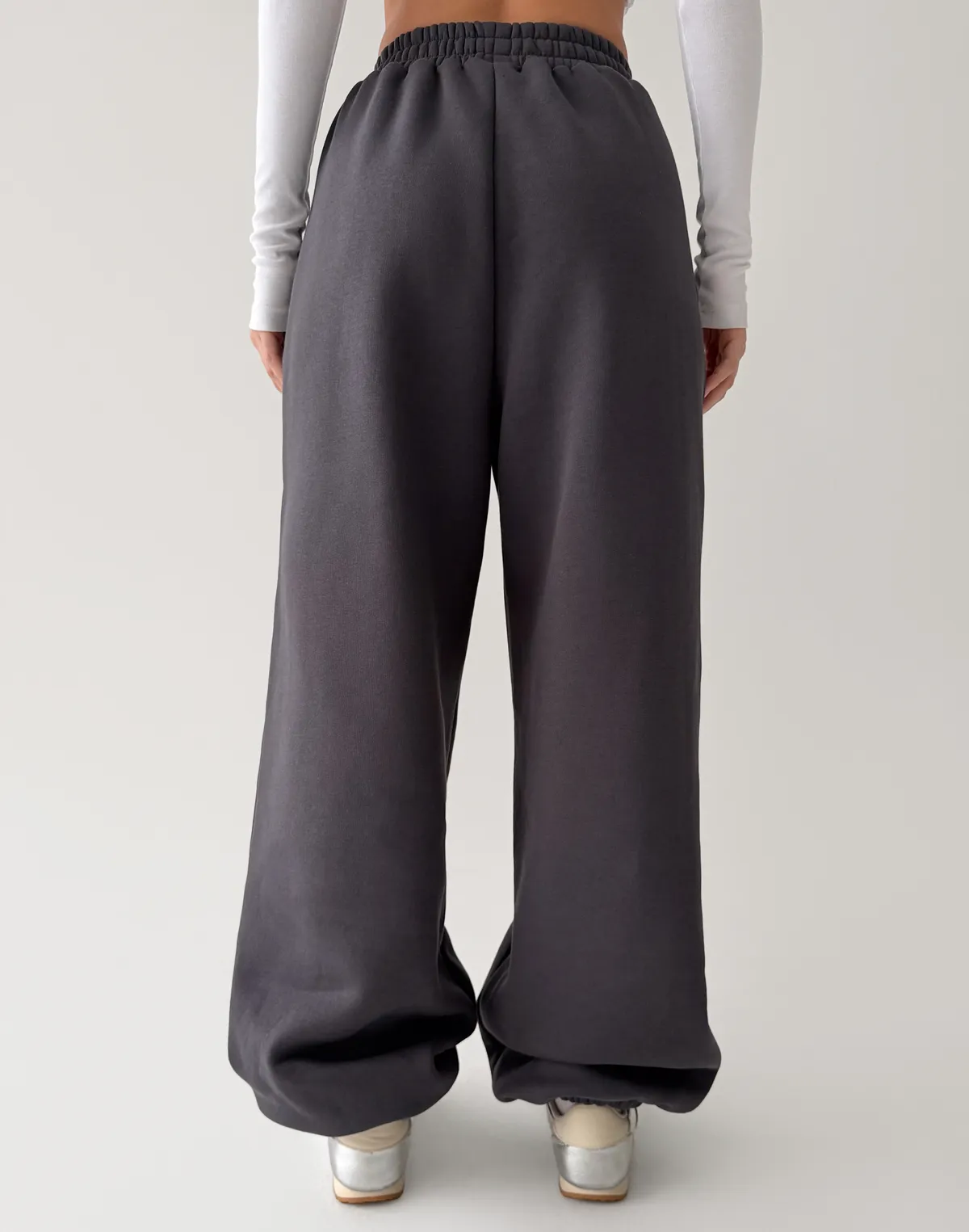 Джогери оверсайз з начосом, антрацит - Фото 2