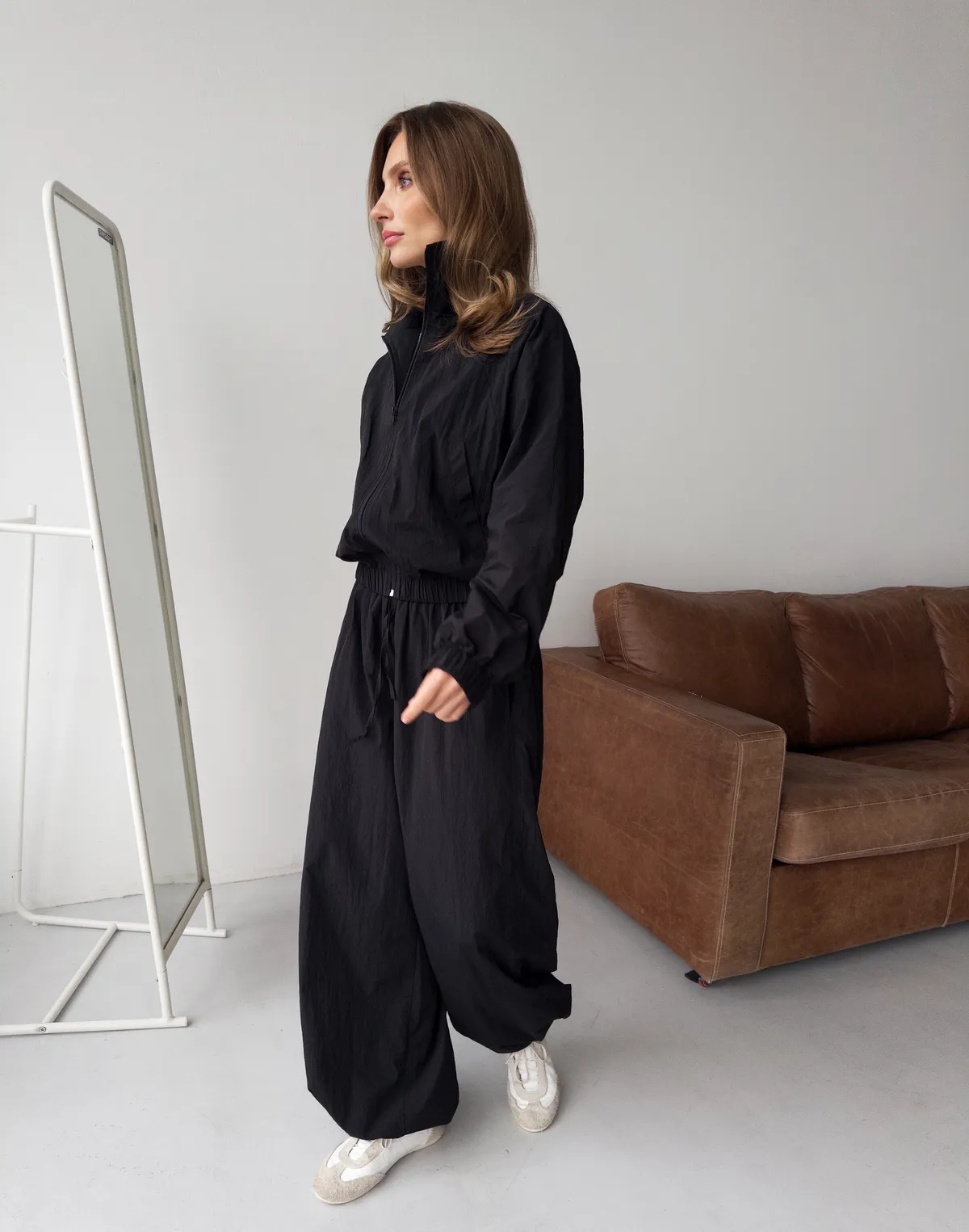 Зіпер з плащової тканини, чорний - Фото 7