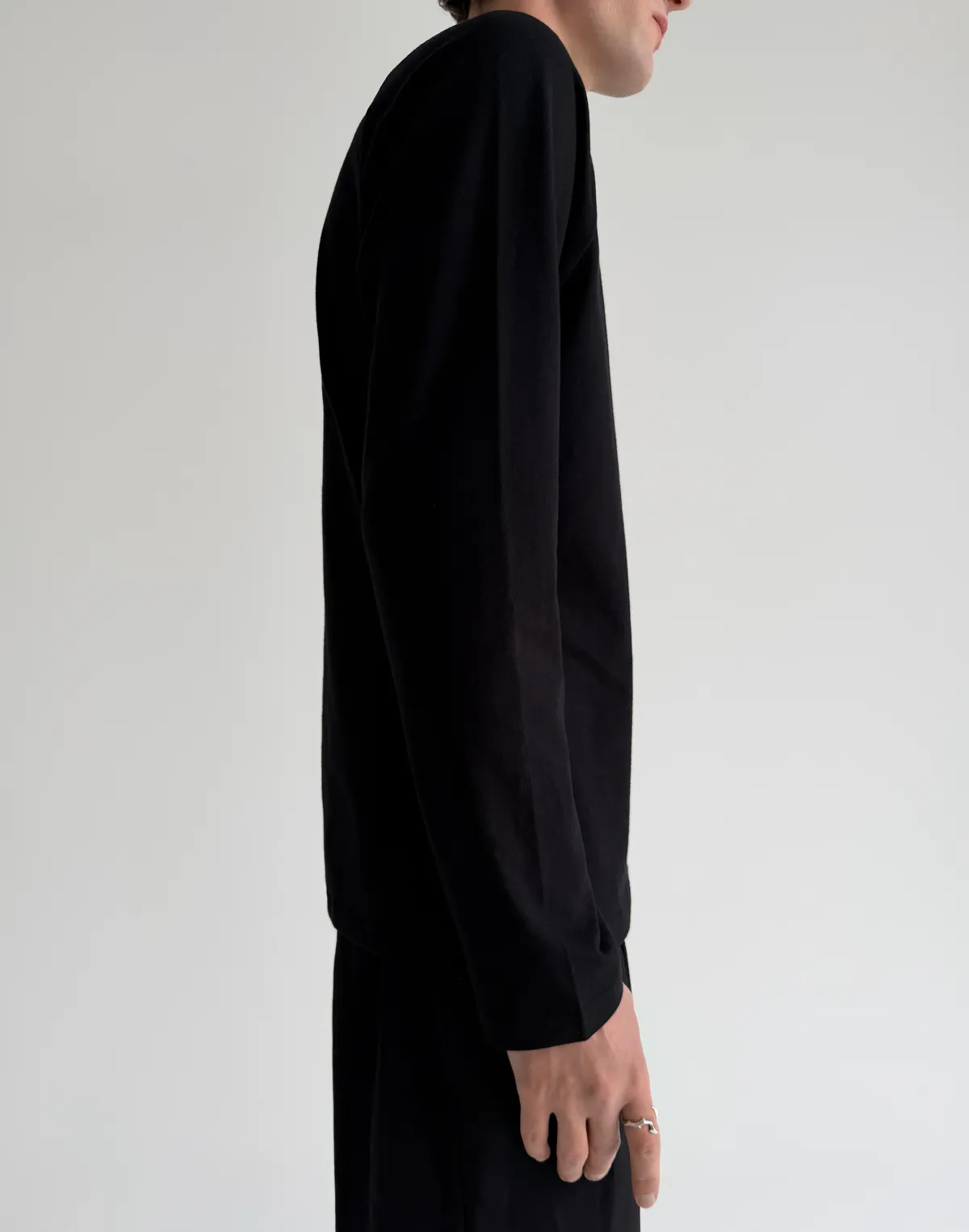 Лонгслів чоловічий зимовий, чорний - Фото 6