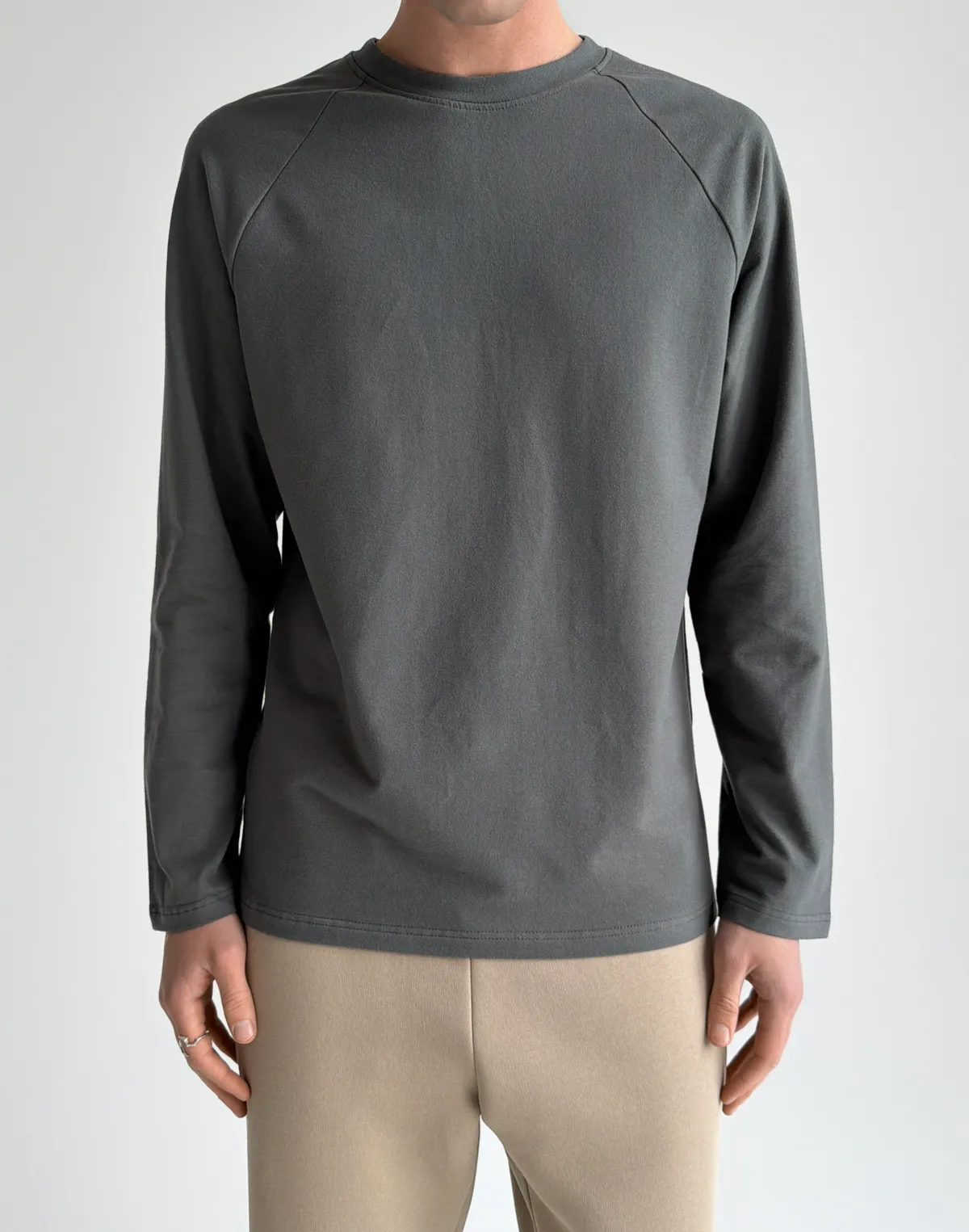 Лонгслів чоловічий зимовий, графітовий - Фото 7