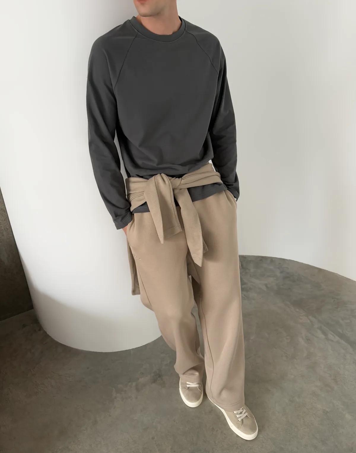 Лонгслів чоловічий зимовий, графітовий - Фото 4