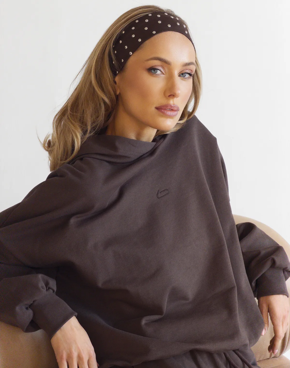 Худі весняний стандартний вкорочений, шоколад - Фото 7