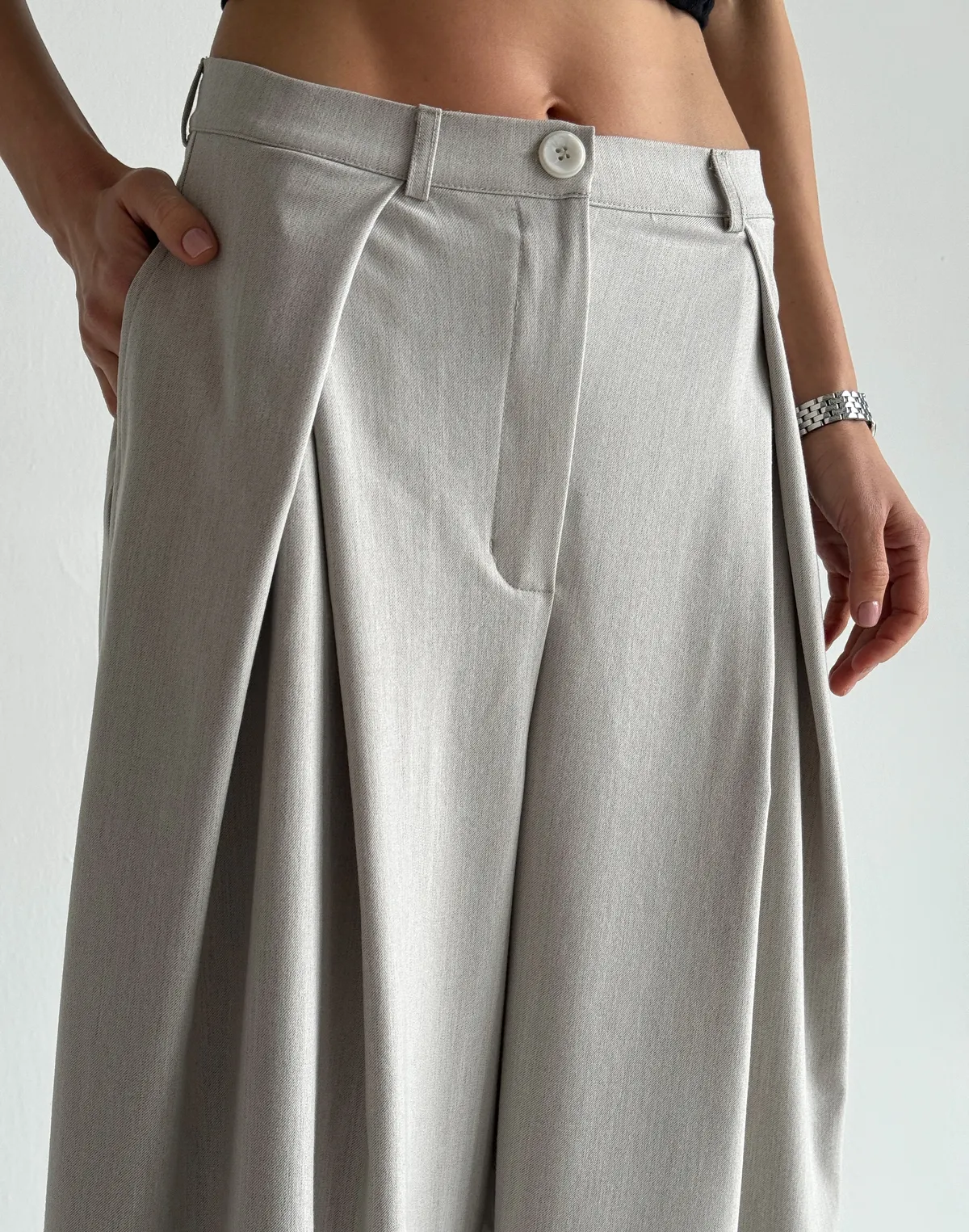 Штани оверсайз у стилі baggi, сірі - Фото 5