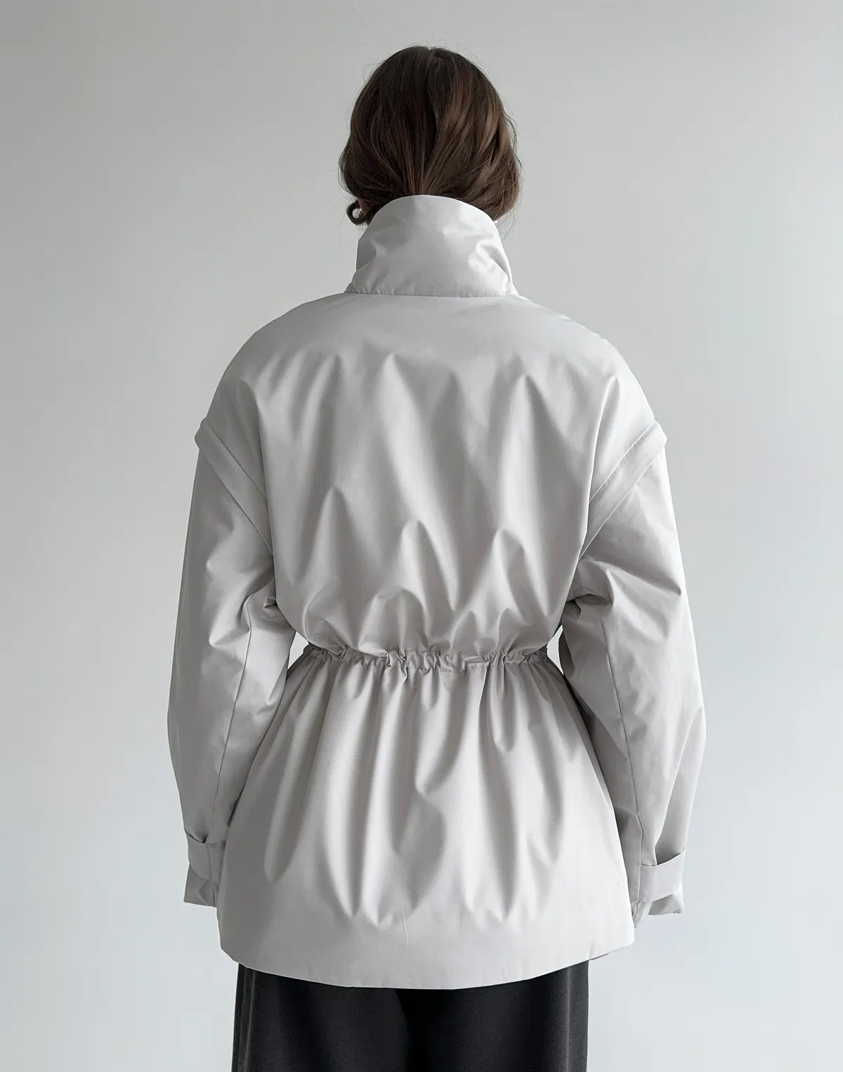 Куртка-трансформер з відстібними рукавами, молочна - Фото 2