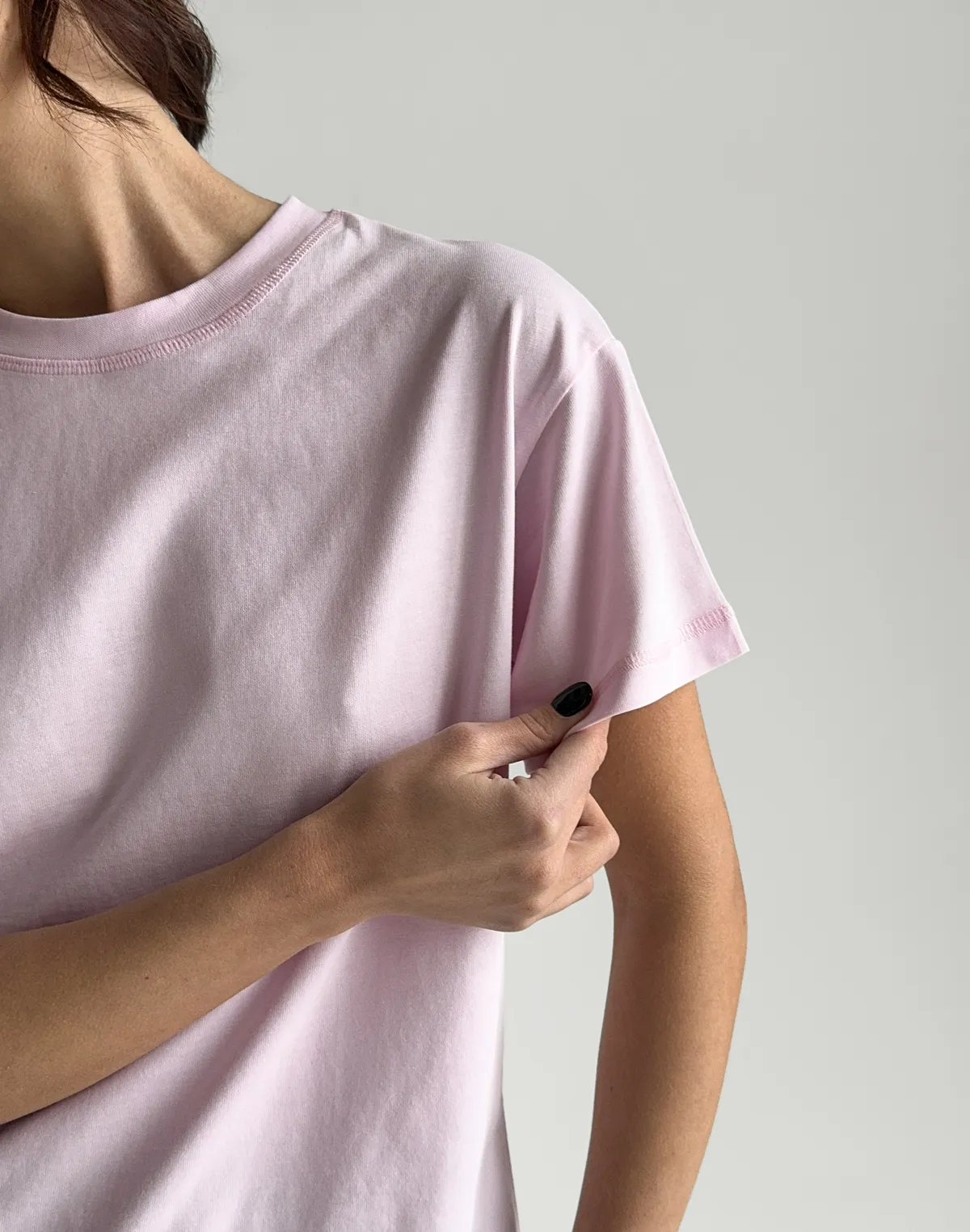 Футболка базова жіноча, рожева - Фото 5