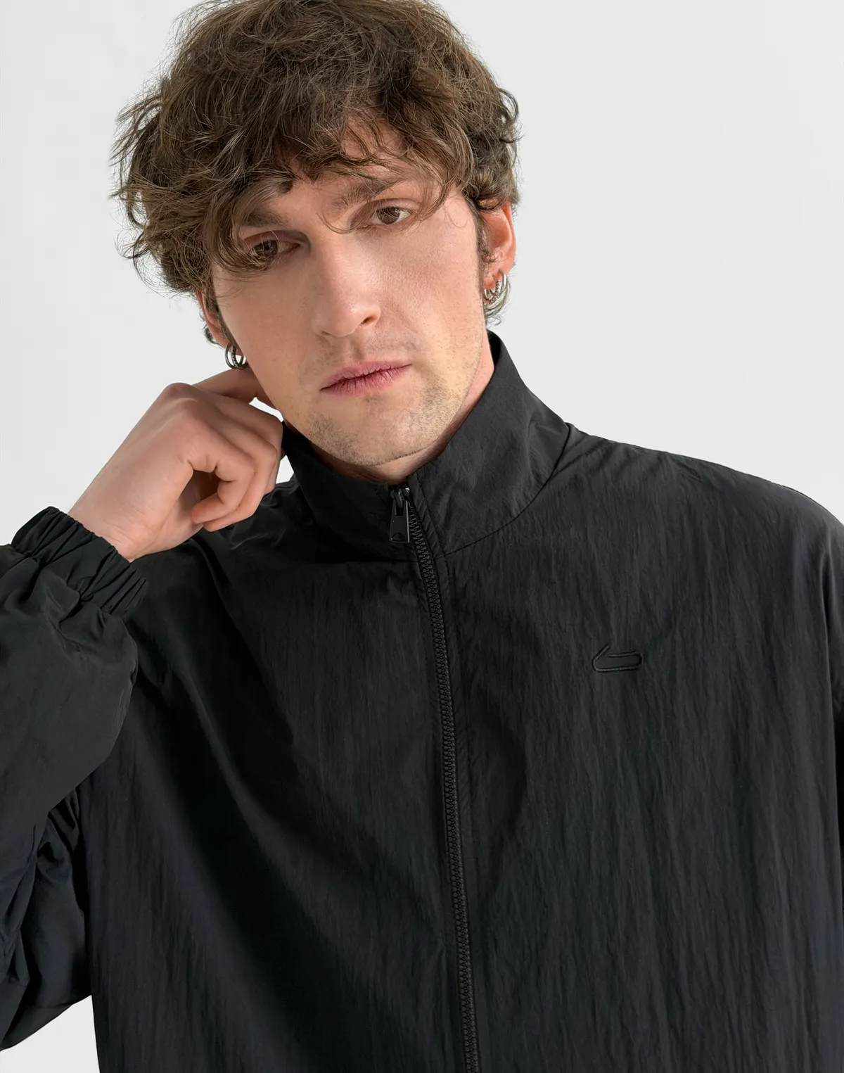 Зіпер чоловічий з плащової тканини, чорний - Фото 8