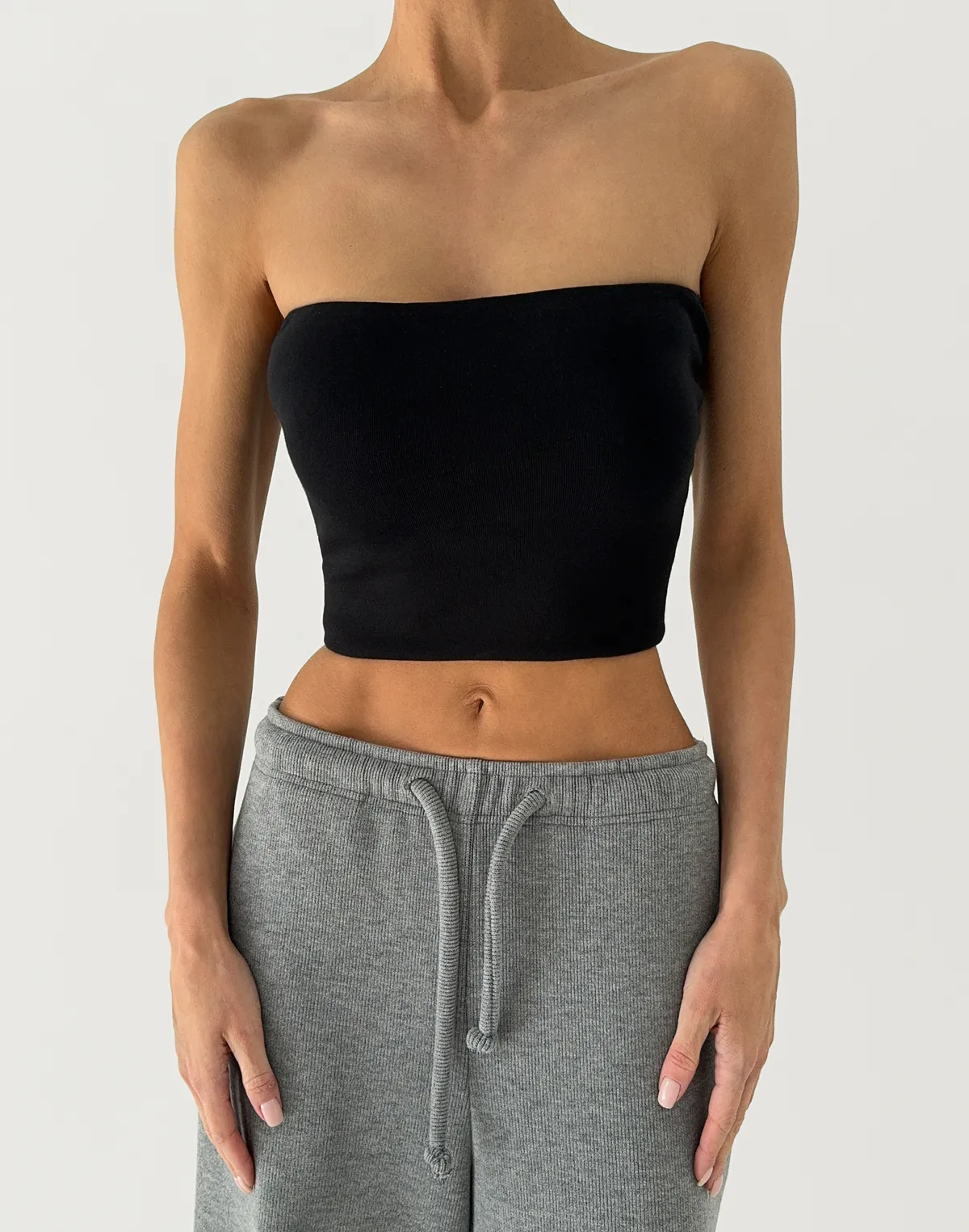 Топ бандо літній, чорний - Фото 1