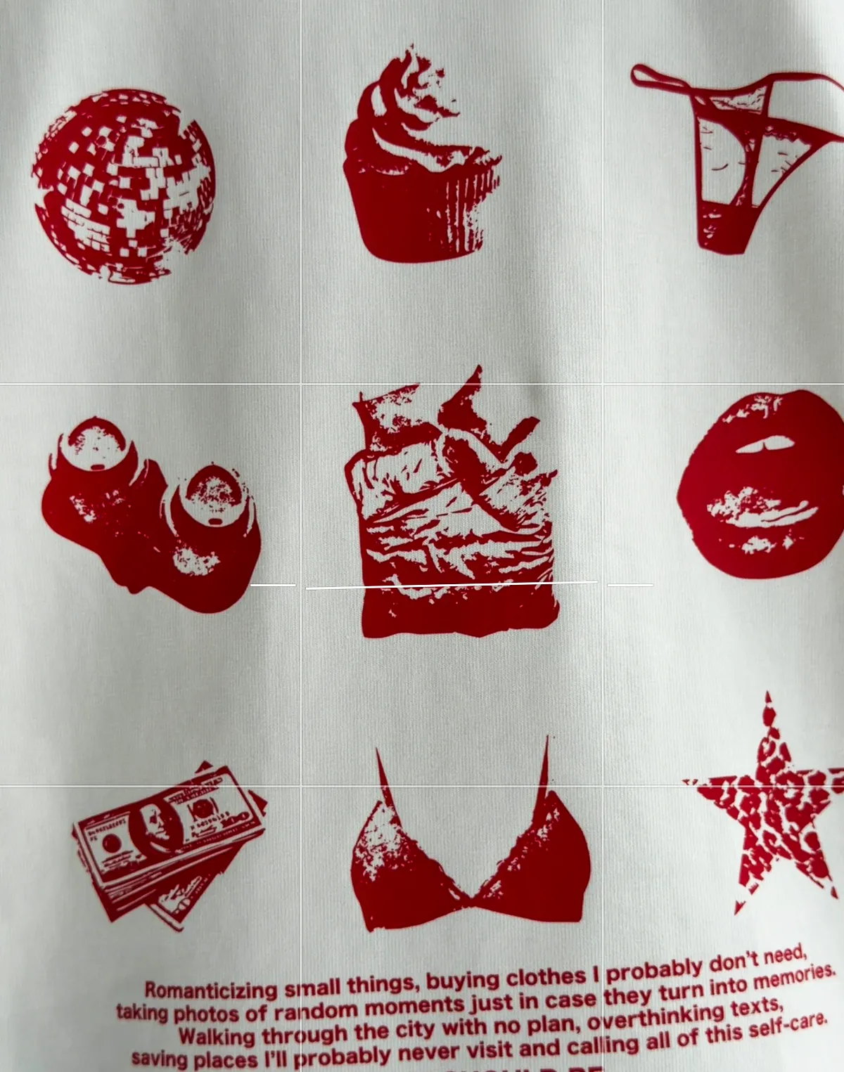 Damski T-shirt oversize z bardzo grubej bawełny z logo, grafitowy — nadruk „As it should be" - Фото 7