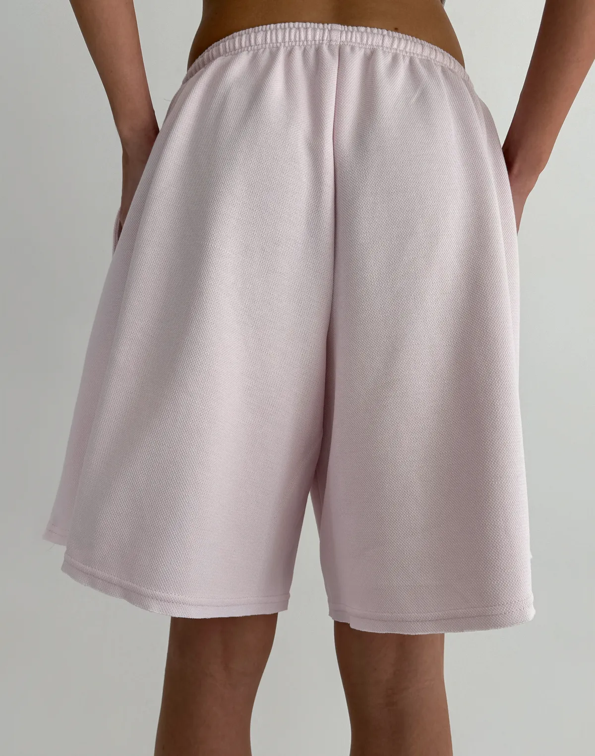 Шорти середньої довжини вільного крою, рожеві - Фото 2