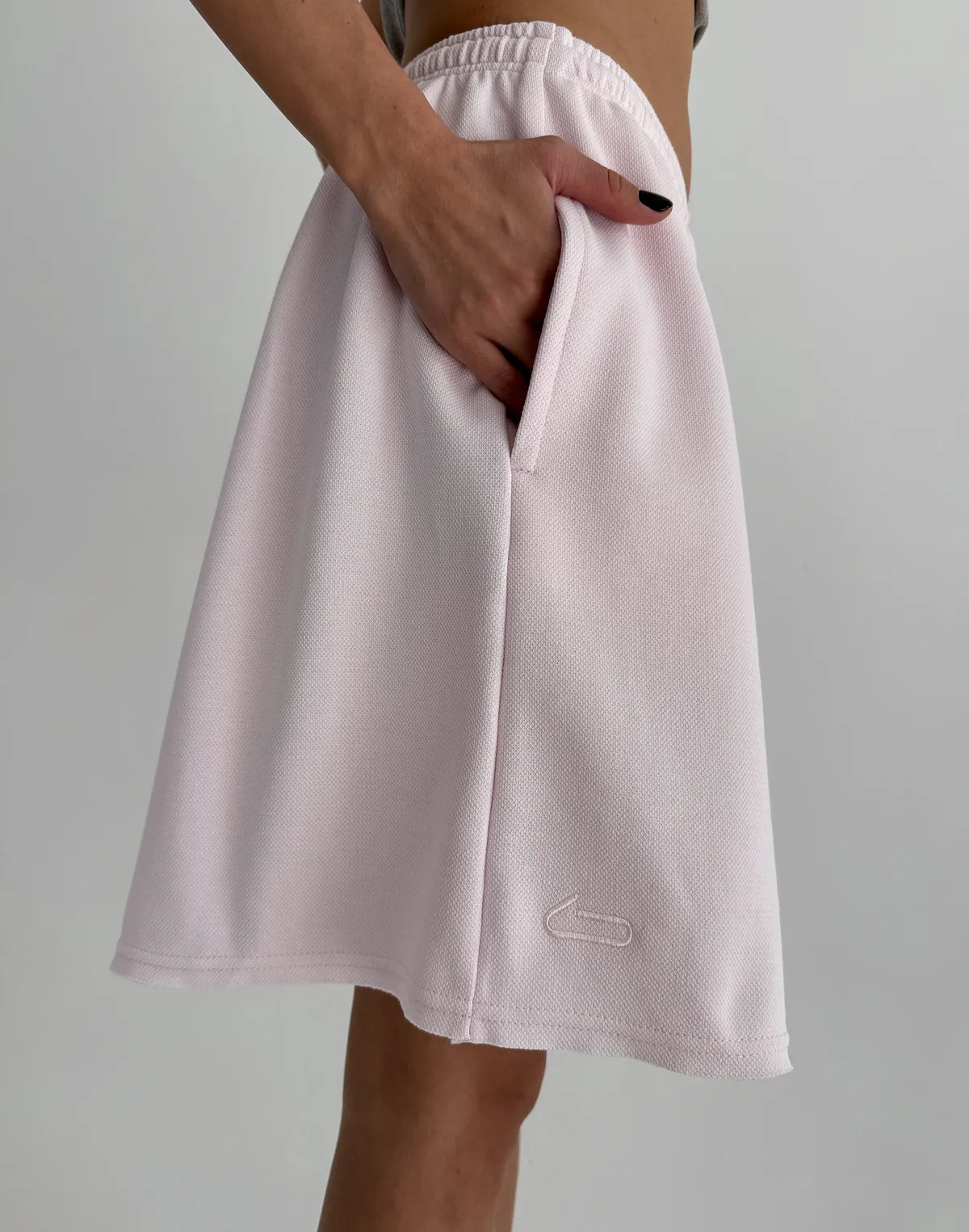 Шорти середньої довжини вільного крою, рожеві - Фото 5