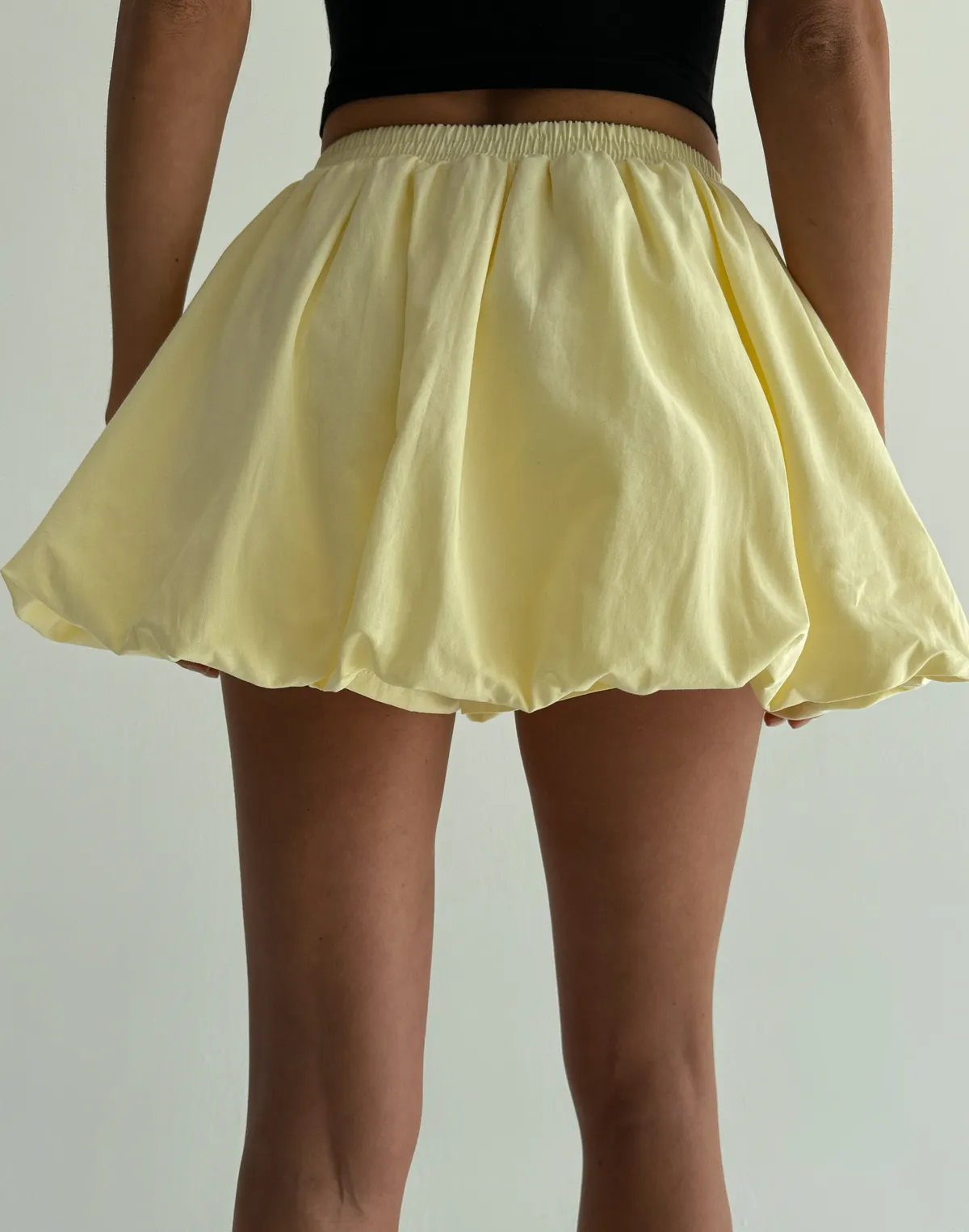 Спідниця міні балон зі вшитими шортиками, грушовий сорбет - Фото 2
