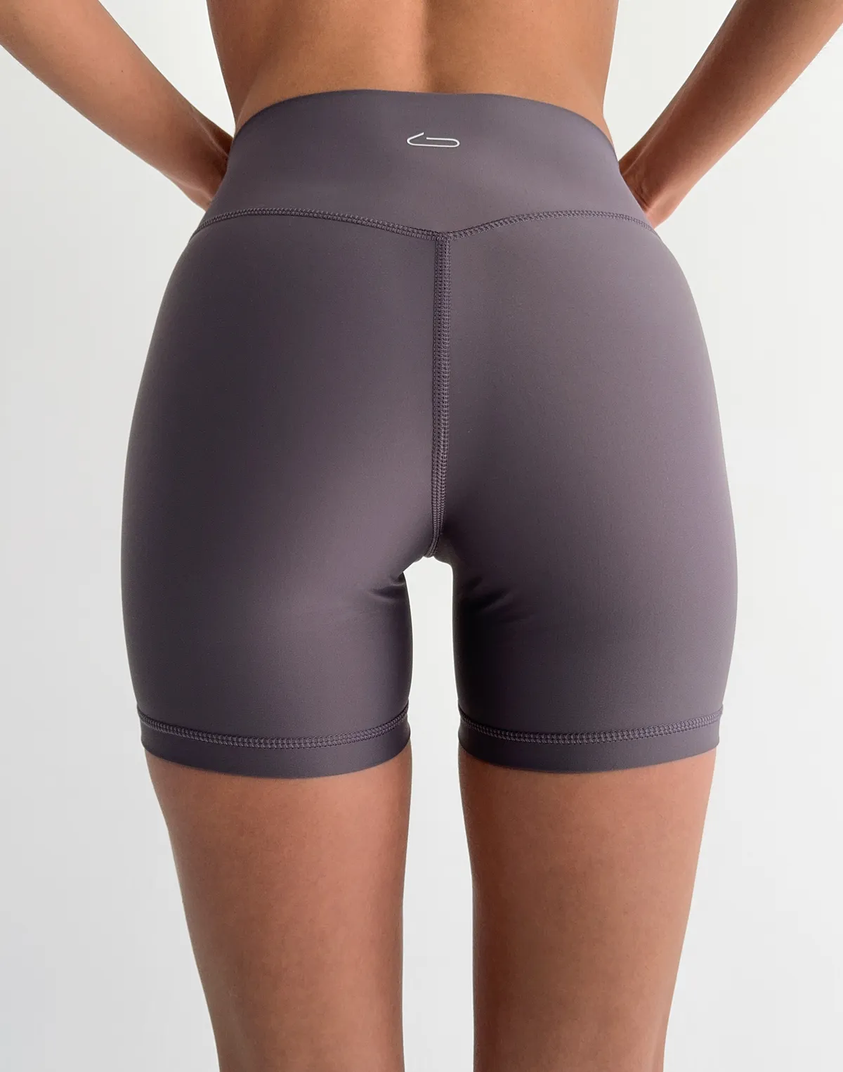 Велосипедки з високою посадкою, сіро-фіолетові - Фото 2