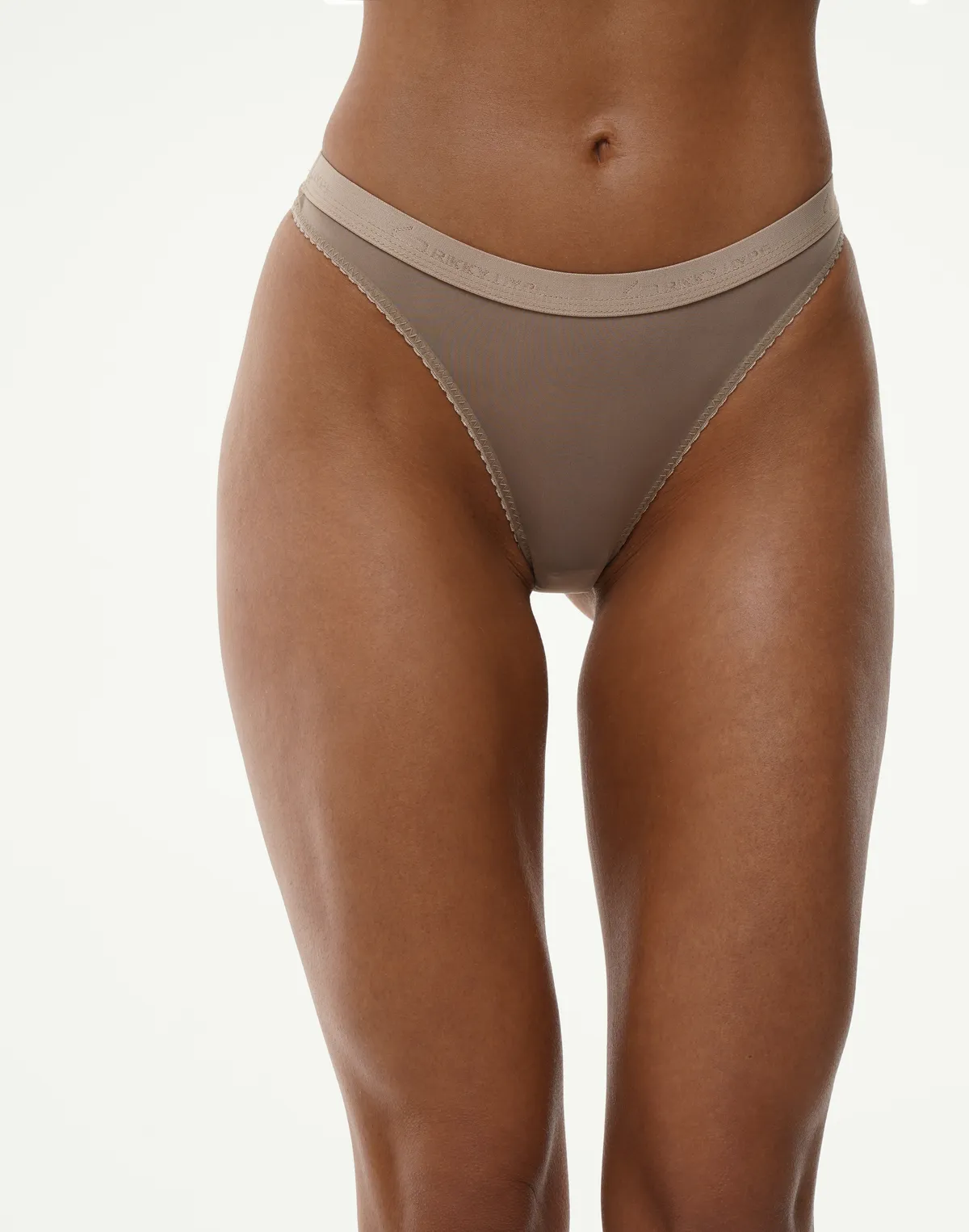 Стрінги з сітки на гумці, капучіно - Фото 6