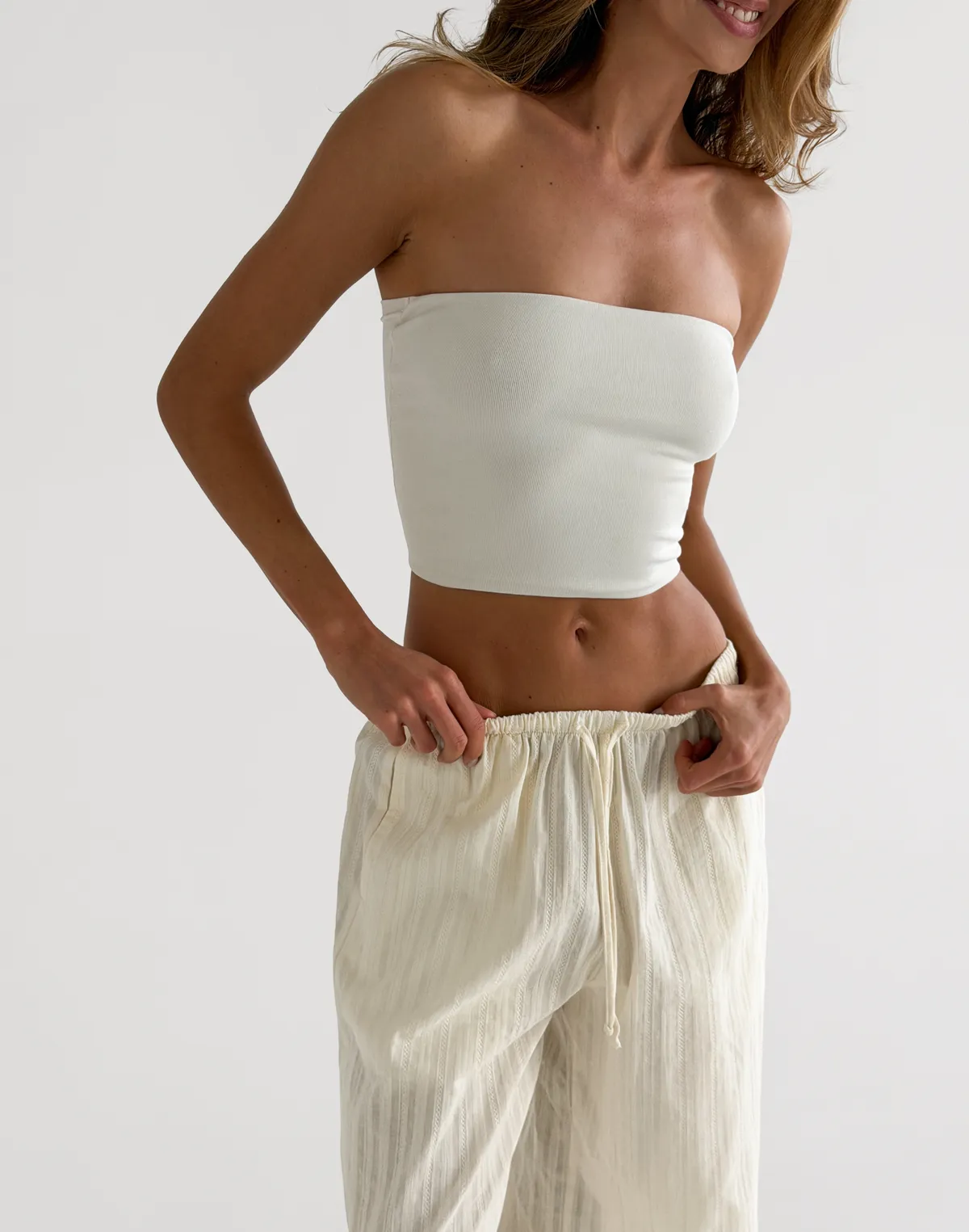 Топ бандо літній, молочний - Фото 6