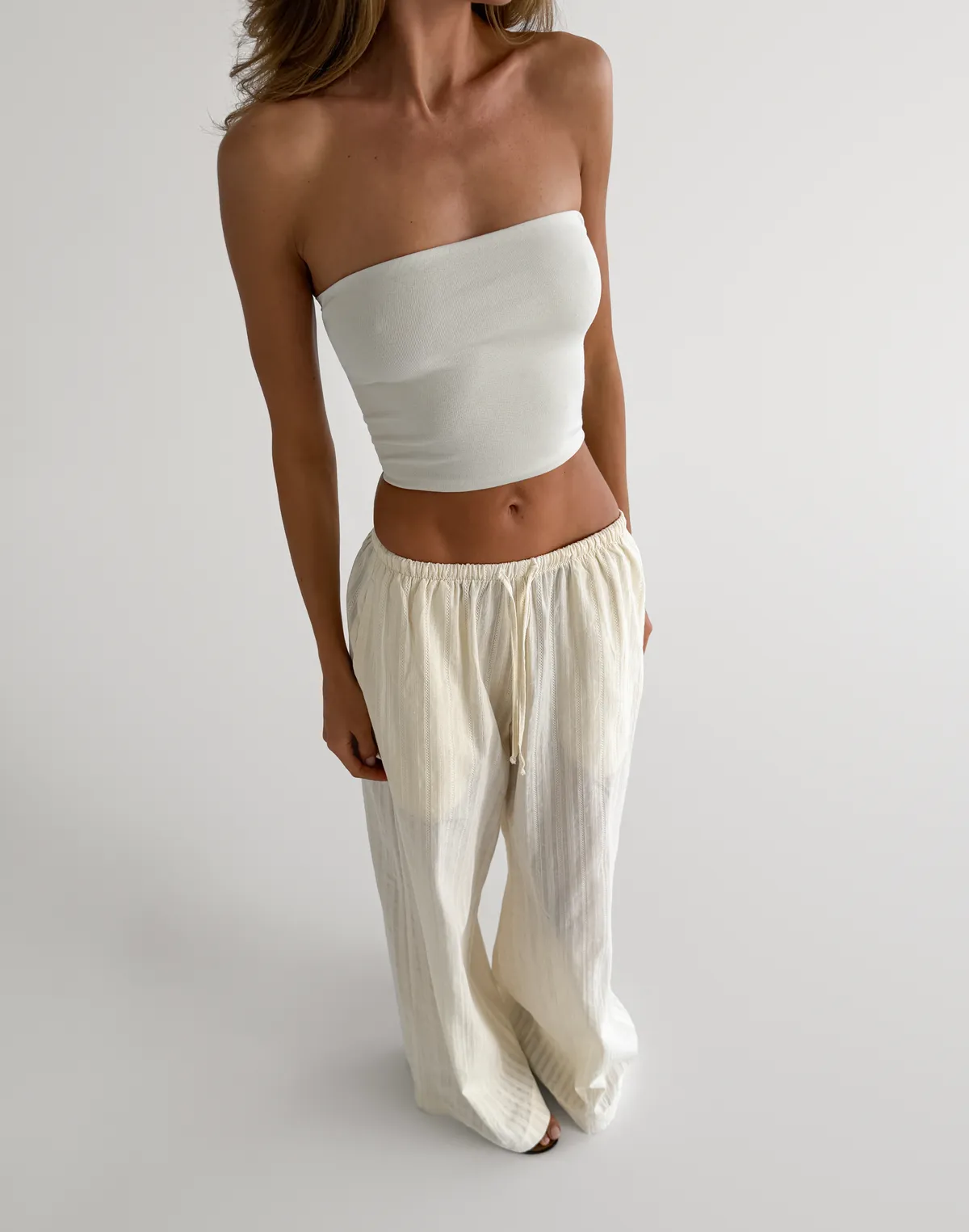 Топ бандо літній, молочний - Фото 3